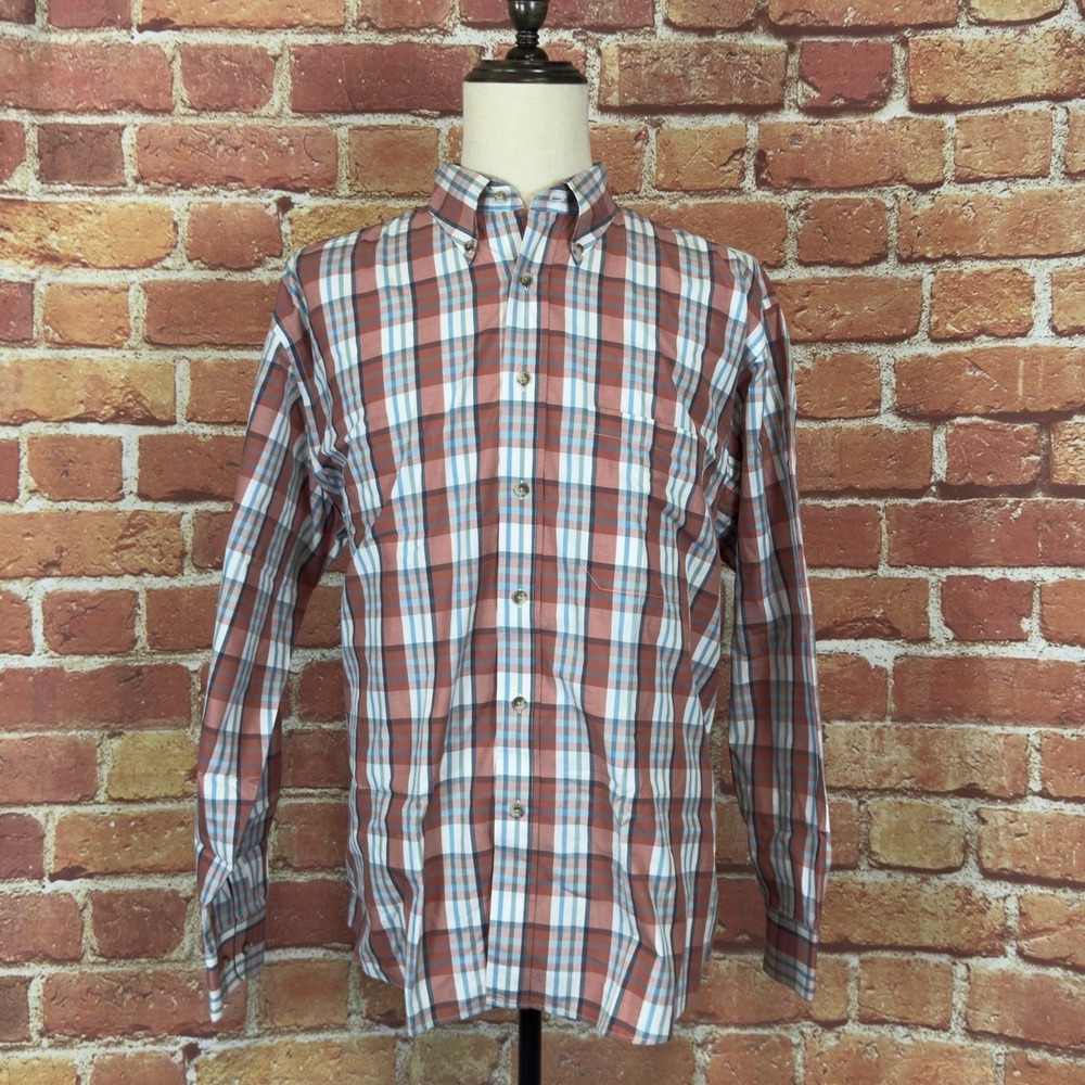 Pendleton Shirt Men's XL Multi Color Tartan Button‎ Down Long Sleeve 100% Cotton